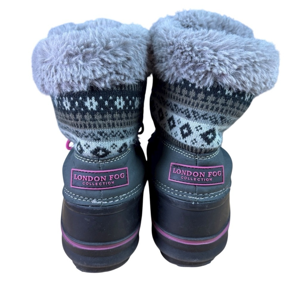 EUC LONDON FOG Big Girls Tottenham Cold Weather Snow Boot Sz 4 - Picture 3 of 10